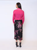 Solid Color Pearl Beaded Collar Long Sleeve Shirt TOP Gracia Fashion 