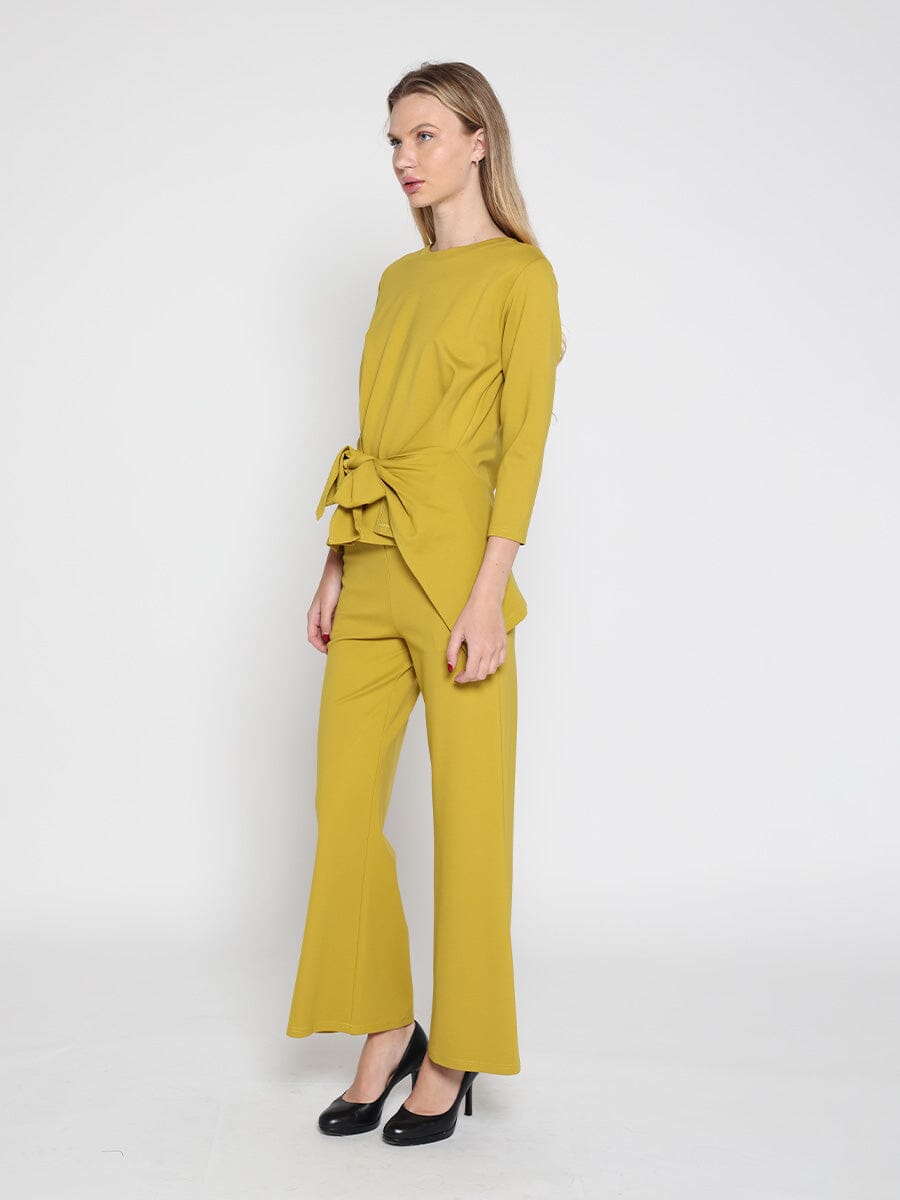 Spangle Detail on The Waist Pants SET Gracia Fashion 