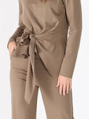 Spangle Detail on The Waist Pants SET Gracia Fashion 