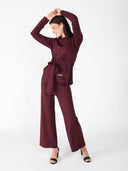 Spangle Detail on The Waist Pants SET Gracia Fashion 