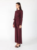 Spangle Detail on The Waist Pants SET Gracia Fashion 
