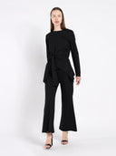 Spangle Detail on The Waist Pants SET Gracia Fashion 