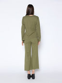 Spangle Detail on The Waist Pants SET Gracia Fashion 