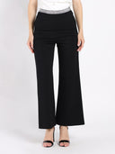 Spangle Detail on The Waist Pants SET Gracia Fashion BLACK S 