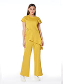 Spanx Wide Leg Pants With Elastic Back SET Gracia Fashion 