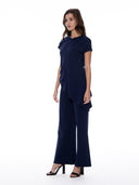 Spanx Wide Leg Pants With Elastic Back SET Gracia Fashion 