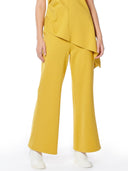 Spanx Wide Leg Pants With Elastic Back SET Gracia Fashion MUSTARD S 