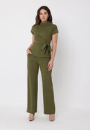 Straight Leg Casual Pants PANTS Gracia Fashion 