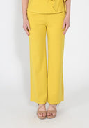 Straight leg casual pants PANTS Gracia Fashion MUSTARD S 