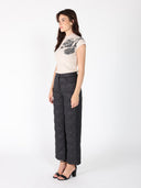 Straight Leg Quilted Puffer Pants PANTS Gracia Fashion 