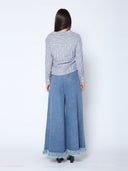 Stripe Long Sleeve Runway Tie Top TOP Gracia Fashion 