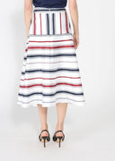 Stripe Pattern A-Line Skirt SKIRT Gracia Fashion 