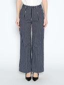 Striped Wide Leg Pants PANTS Gracia Fashion NAVY S 