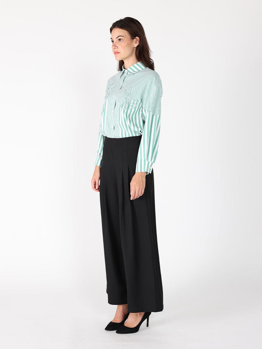 Stripped floral shirt TOP Gracia Fashion 