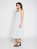 Stripped self-tie dress DRESS Gracia Fashion 