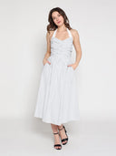 Stripped self-tie dress DRESS Gracia Fashion 