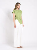 T-Shirt with Drape Front TOP Gracia Fashion 