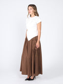 T-Shirt with Drape Front TOP Gracia Fashion 