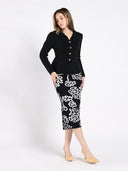 Textured Button Down Collared Peplum Cardigan SWEATER Gracia Fashion 