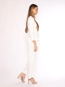 Thick Long Sleeve Shirt with Waist Tie SET Gracia Fashion 