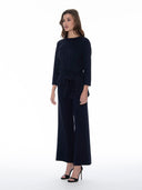 Thick Long Sleeve Shirt with Waist Tie SET Gracia Fashion 