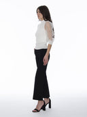 Waist Band Stretched Fitted Pants PANTS Gracia Fashion 