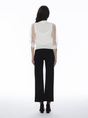 Waist Band Stretched Fitted Pants PANTS Gracia Fashion 