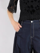 Wide Leg Baggy Denim Pants PANTS Gracia Fashion 