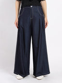 Wide Leg Baggy Denim Pants PANTS Gracia Fashion DENIM S 