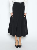 Wide Leg Culottes Pants PANTS Gracia Fashion BLACK S 