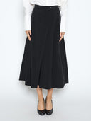 Wide Leg Culottes Pants PANTS Gracia Fashion BLACK S 