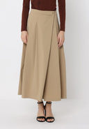 Wide Leg Culottes Pants PANTS Gracia Fashion LIGHT BEIGE S 