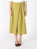 Wide Leg Culottes Pants PANTS Gracia Fashion OLIVE S 