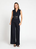 Wide Leg Denim Pants PANTS Gracia Fashion 
