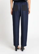 Wide leg draw code elastic waist pant PANTS Gracia Fashion 