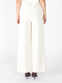 Wide Leg Half Button Open Casual Pants PANTS Gracia Fashion 