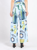 Wide Leg Print Pants PANTS Gracia Fashion 