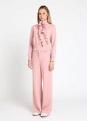 Wide Leg Scuba Pants PANTS Gracia Fashion 