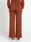 Wide Leg Scuba Pants PANTS Gracia Fashion 
