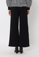 Wide-Leg Solid Color Scuba Pants PANTS Gracia Fashion 