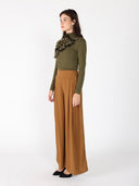 Wide Leg Solid Palazzo Flowy Pants PANTS Gracia Fashion 