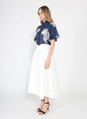 Wide Width Skirt with Back Zipper SKIRT Gracia Fashion 