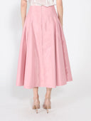 Wide Width Skirt with Back Zipper SKIRT Gracia Fashion 