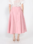 Wide Width Skirt with Back Zipper SKIRT Gracia Fashion 