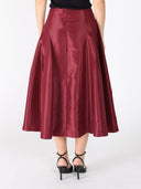 Wide Width Skirt with Back Zipper SKIRT Gracia Fashion 