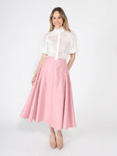 Wide Width Skirt with Back Zipper SKIRT Gracia Fashion 