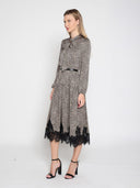 Women's Leopard Silk Casual Dress DRESS Gracia Fashion 