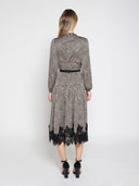 Women's Leopard Silk Casual Dress DRESS Gracia Fashion 