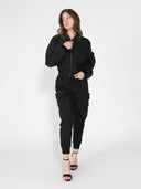Zip-Up Cargo Bomber Jacket JACKET Gracia Fashion 