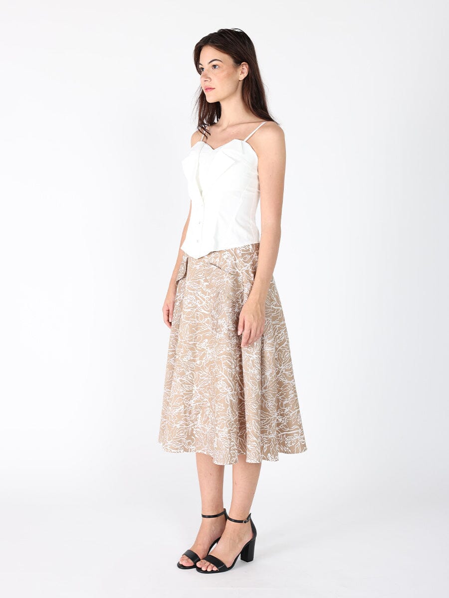 Zip up corset top with straps TOP Gracia Fashion 